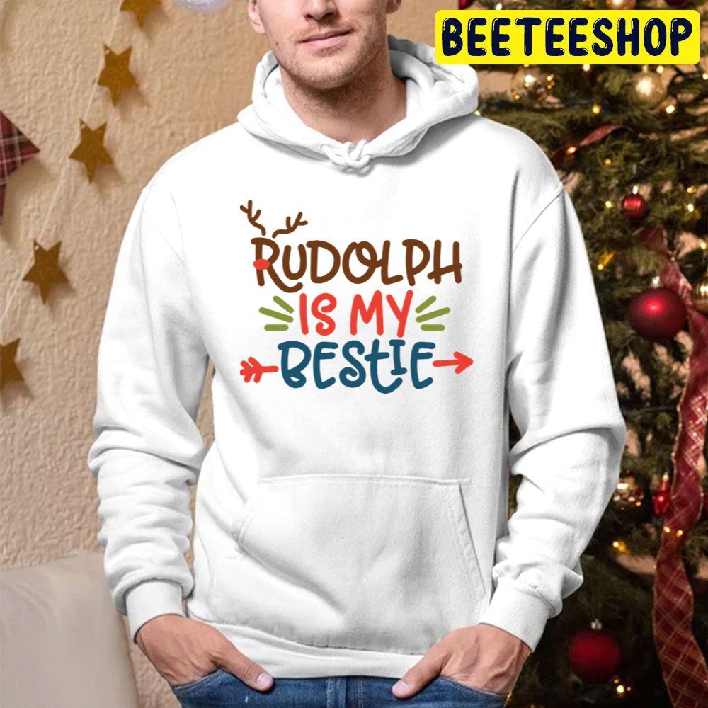 Is My Bestie Funny Rudolph The Red Nosed Reindeer Christmas Beeteeshop Trending Unisex Hoodie