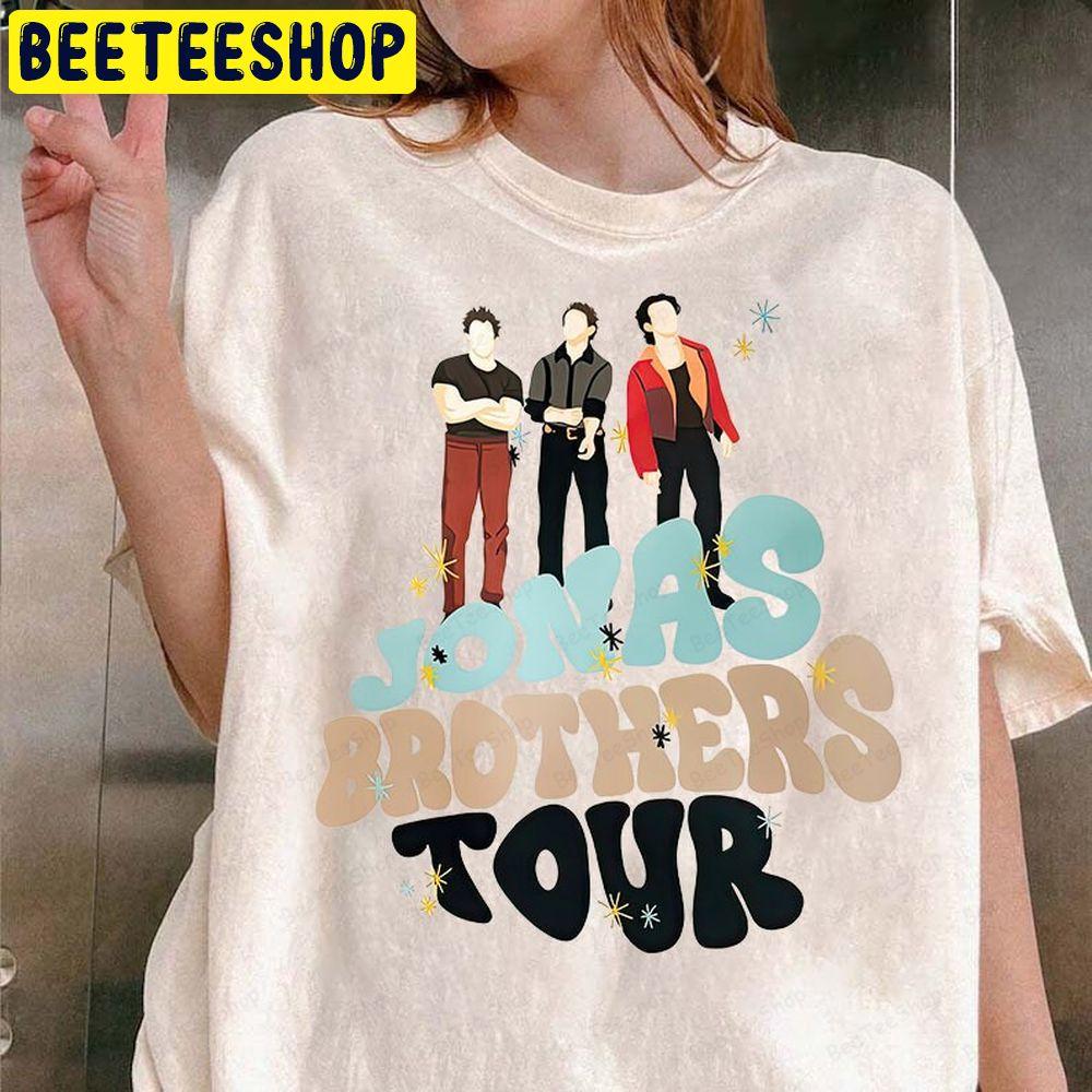 Jonas Brothers Double Sided Tour Concert 2023 Retro Cassette Unisex T-Shirt