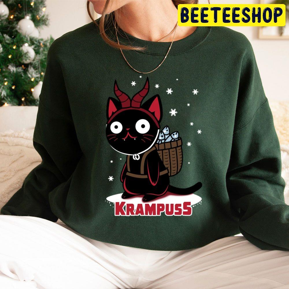 Kruss Cute Christmas Krus For Cat Lovers Beeteeshop Trending Unisex Sweatshirt