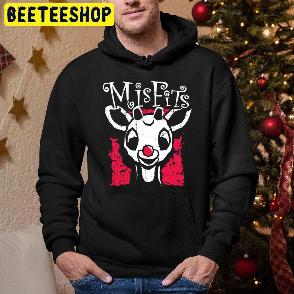 Misfits Of Christmas Town Rudolph The Rednosed Reindeer Beeteeshop Trending Unisex Hoodie