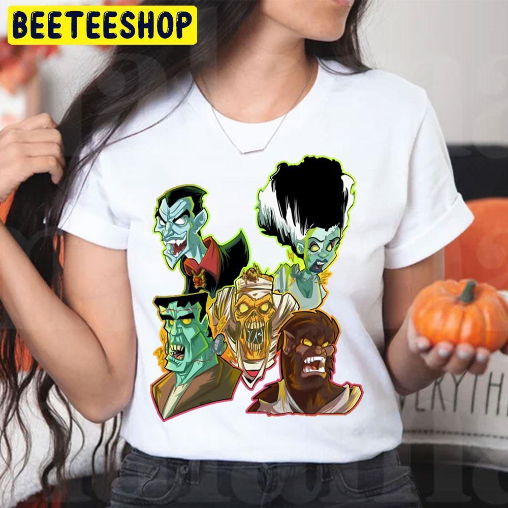 Movie Monsters Frankenstein Halloween Beeteeshop Trending Unisex T-Shirt