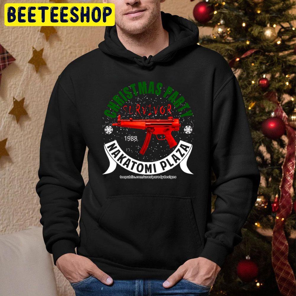 Nakatomi Plaza Christmas Party Survivor Die Hard Beeteeshop Trending Unisex Hoodie