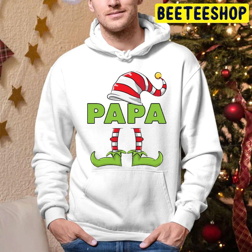 Papa Elf Funny Couples Christmas Beeteeshop Trending Unisex Hoodie