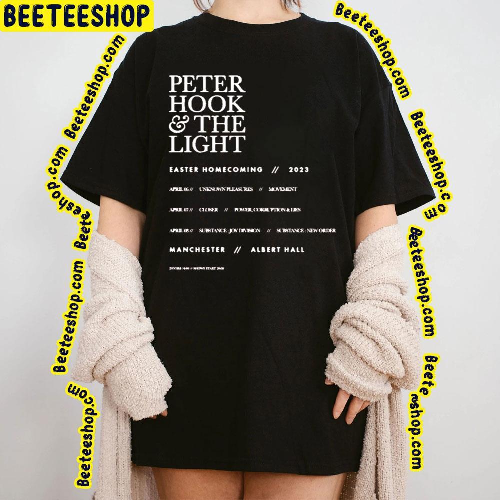 Peter Hook And The Light Homeconing 2023 Tour Red Beeteeshop Trending Unisex T-Shirt