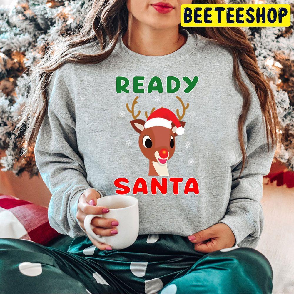 Ready Santa Rudolph The Red Nosed Reindeer Christmas Beeteeshop Trending Unisex Hoodie