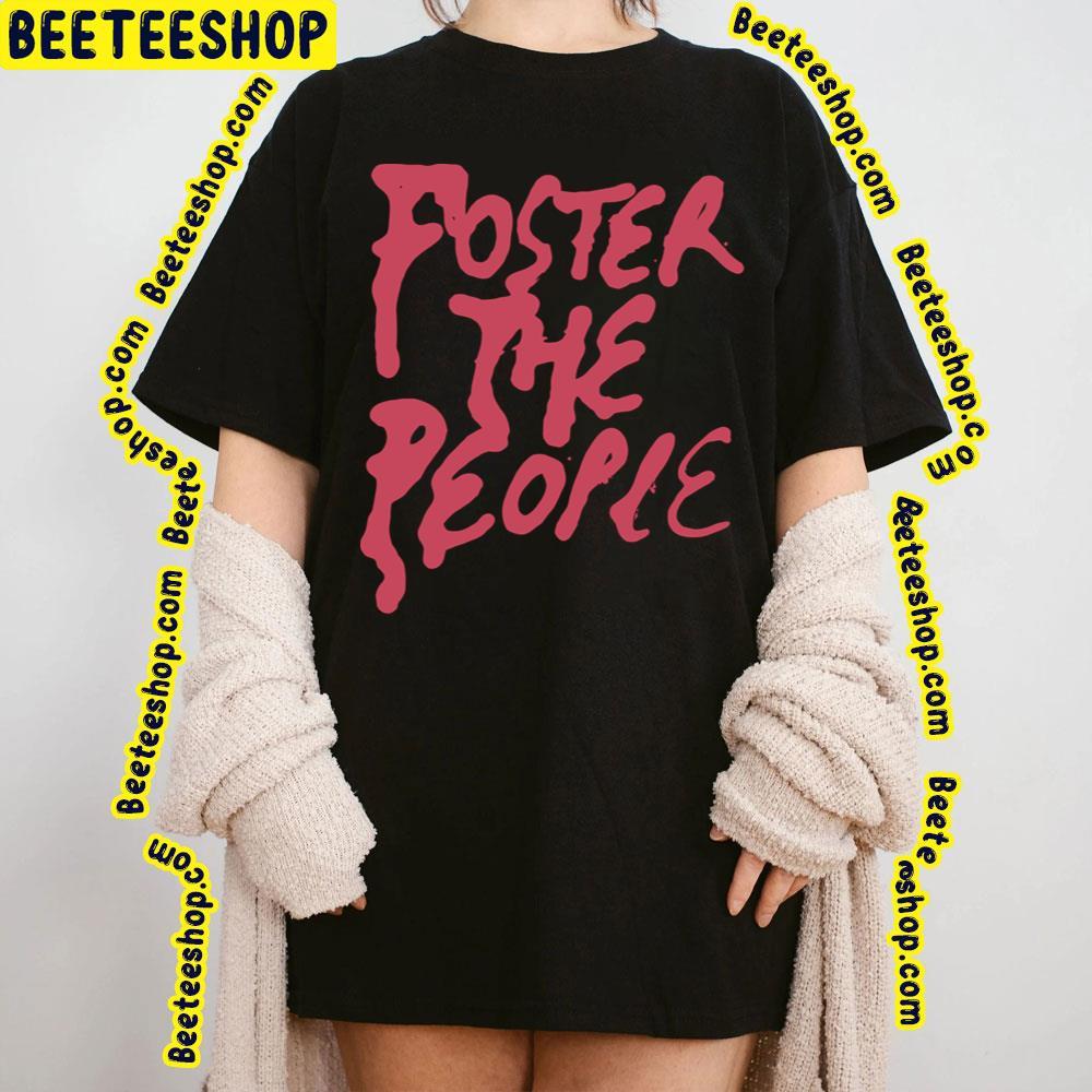 Red Text Foster The People Logo Unisex T-Shirt