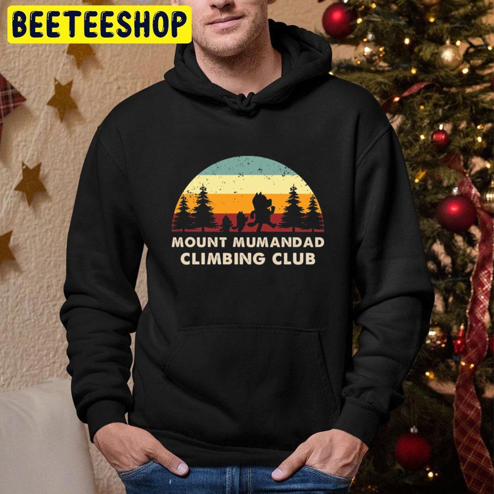 Retro Mount Mumandad Climbing Club Bluey Christmas Beeteeshop Trending Unisex Hoodie