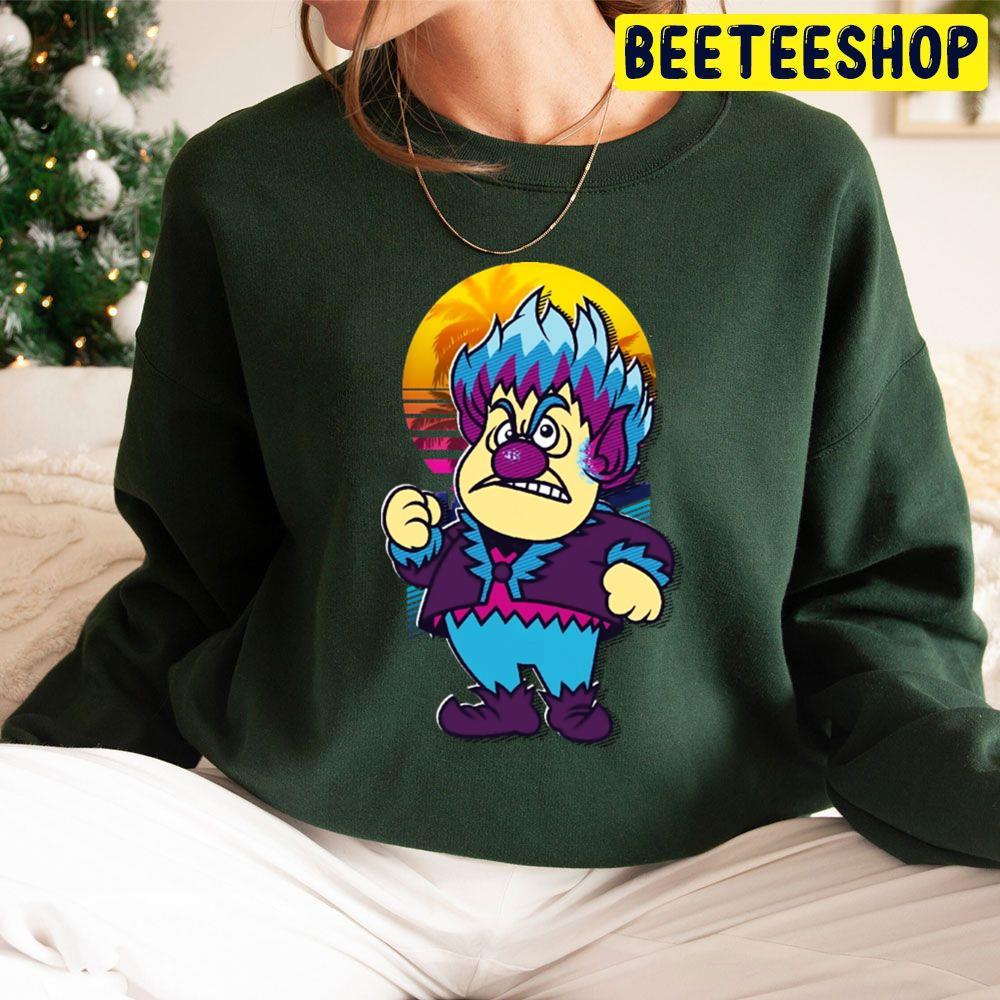 Retro Sunrise Wave 80s The Year Without A Santa Claus Christmas Beeteeshop Trending Unisex Sweatshirt