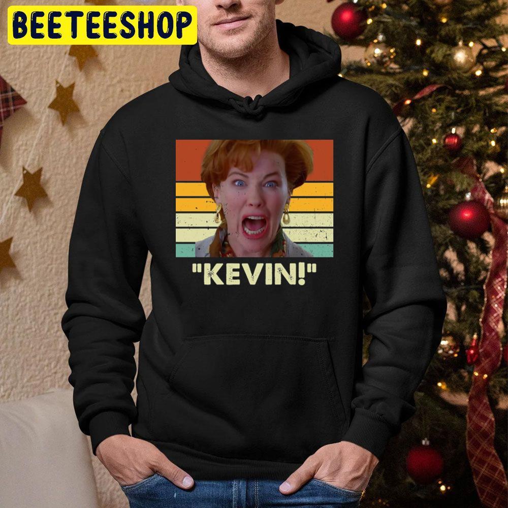 Retro Text Kevin Home Alone Christmas Beeteeshop Trending Unisex Hoodie