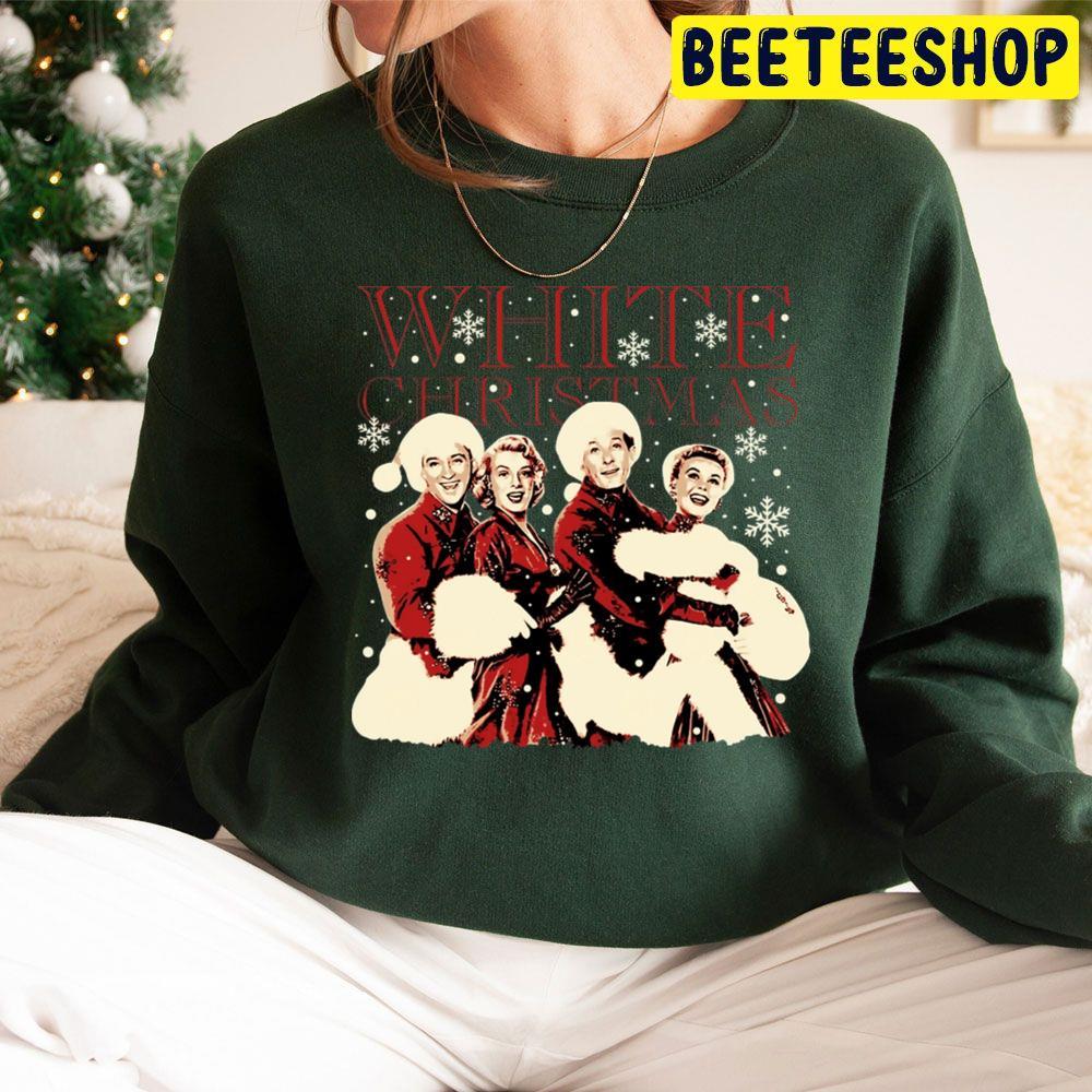 Retro White Christmas Beeteeshop Trending Unisex Sweatshirt