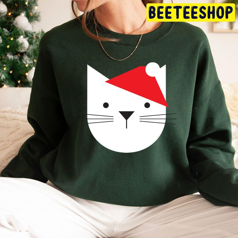 Santa Cat With Beard Christmas Beeteeshop Trending Unisex Sweatshirt