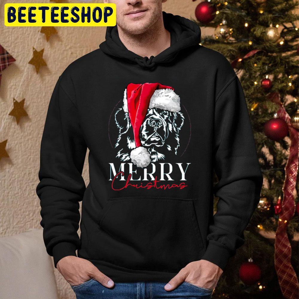 Santa Newfoundland Merry Christmas Dog Mom Beeteeshop Trending Unisex Hoodie