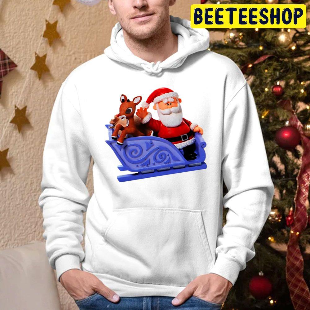 Santa Rankin Bass Rudolph The Red Nosed Reindeer Christmas Beeteeshop Trending Unisex Hoodie