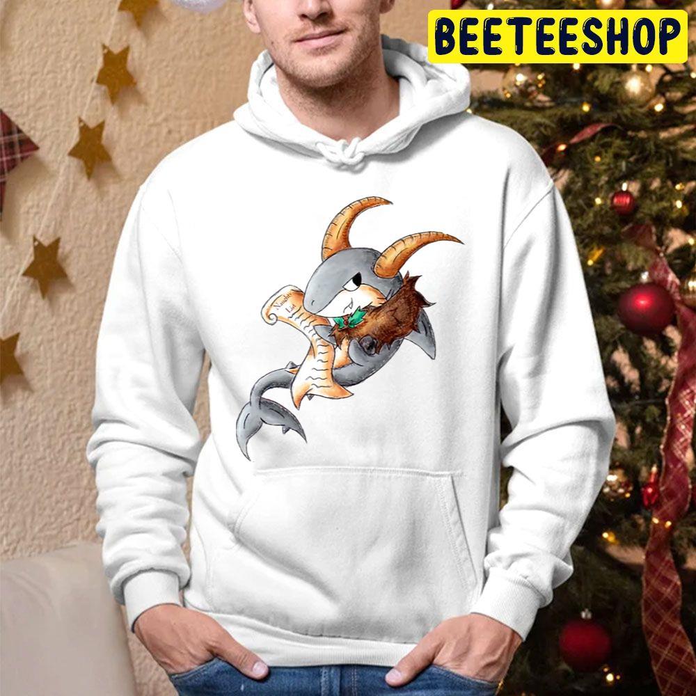 Shark Krampus Christmas Beeteeshop Trending Unisex Hoodie