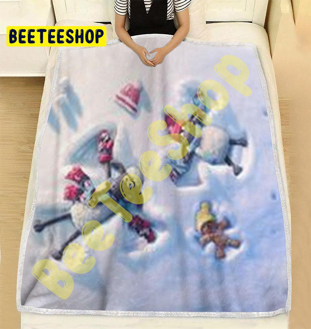 Shaun The Sheep The Flight Before Christmas 3 Trending Blanket