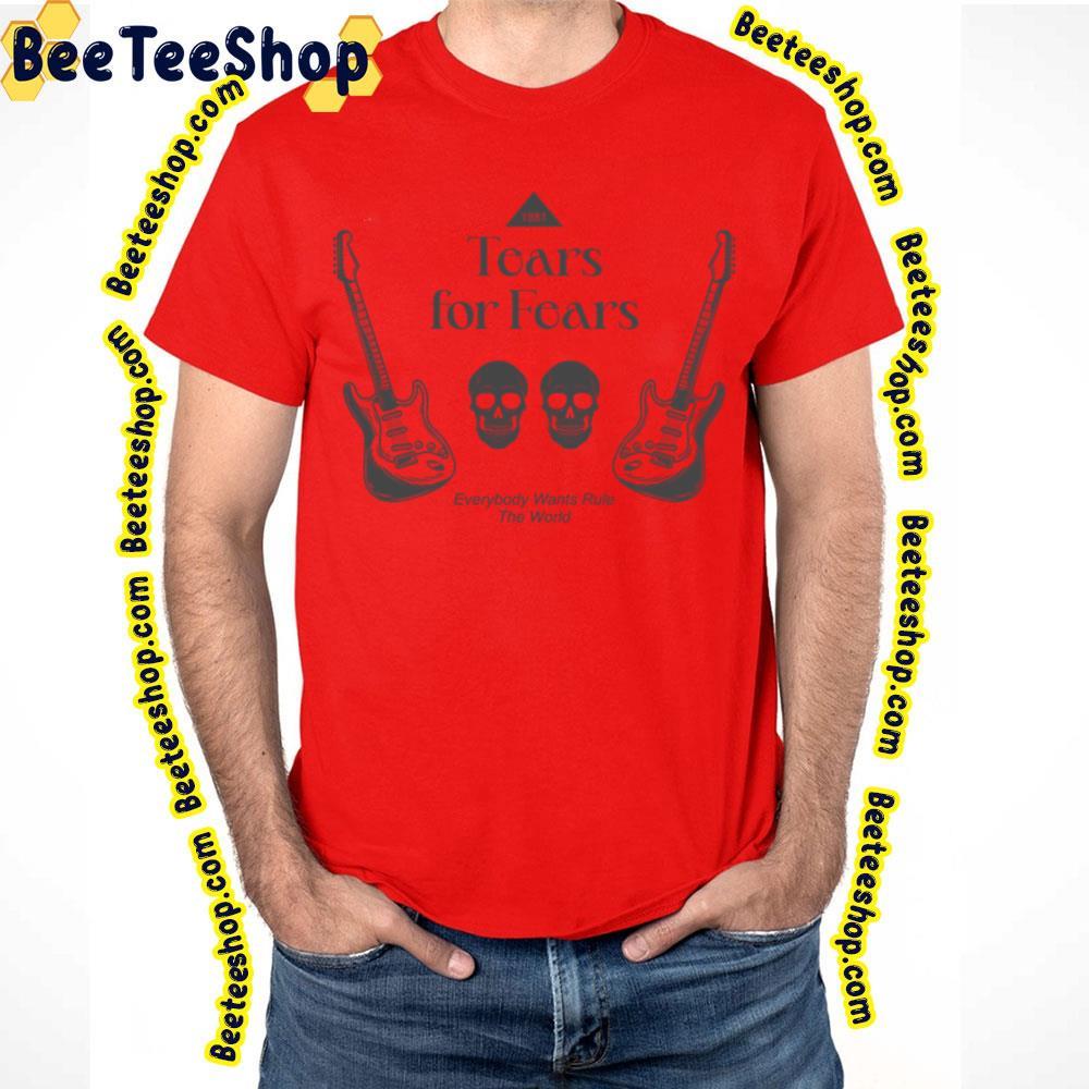 Skull Guitar Tears For Fears Beeteeshop Trending Unisex T-Shirt