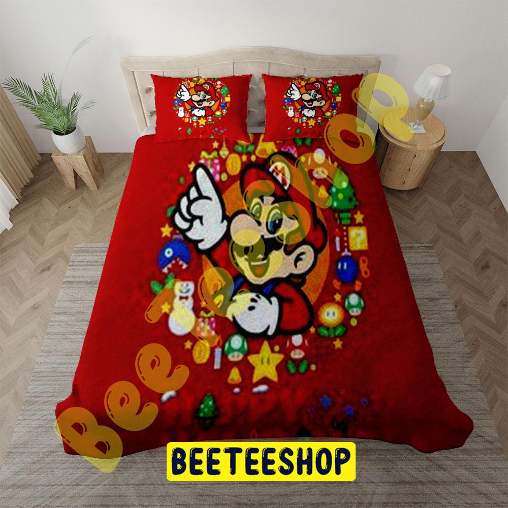 Super Mario Christmas 18 Trending Bedding Set