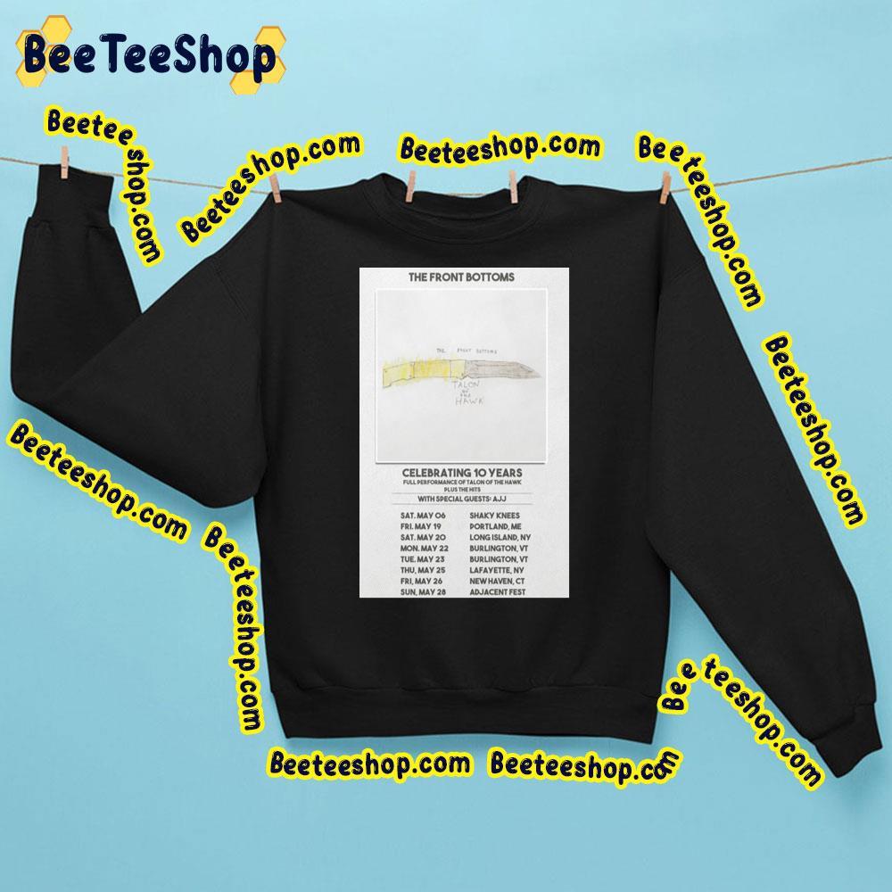 The Front Of Bottoms Celebrating 10 Years Dates Beeteeshop Trending Unisex T-Shirt