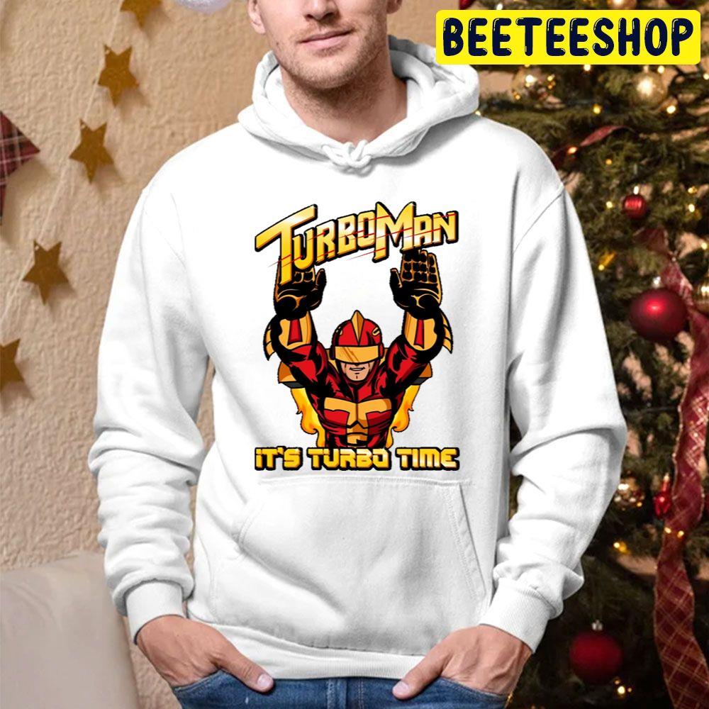 Turboman It’s Turbo Time Jingle All The Way Christmas Beeteeshop Trending Unisex Hoodie