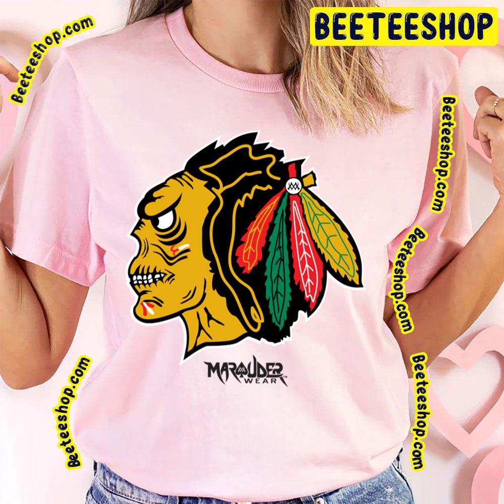 Undead Chicago Blackhawks Hockey Unisex T-Shirt