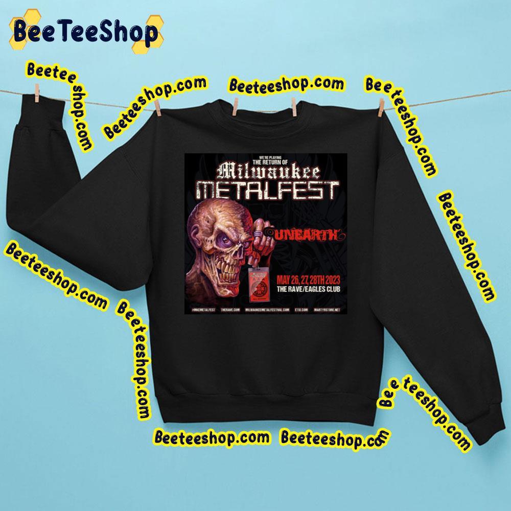 Unearth 2628 May 2023 Metalfest Beeteeshop Trending Unisex Sweatshirt