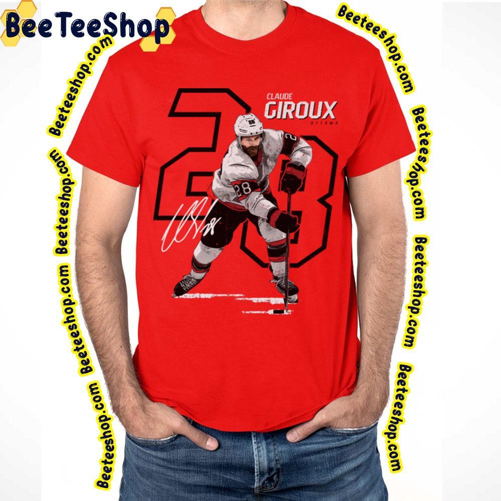 Vinage Ottawa Offset Claude Giroux Hockey Unisex T-Shirt