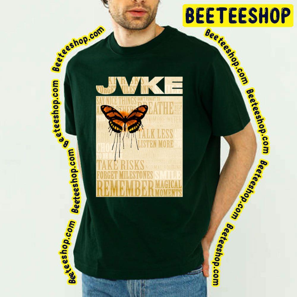 Vintage Art Color Butterfly Jvke Beeteeshop Trending Unisex T-Shirt