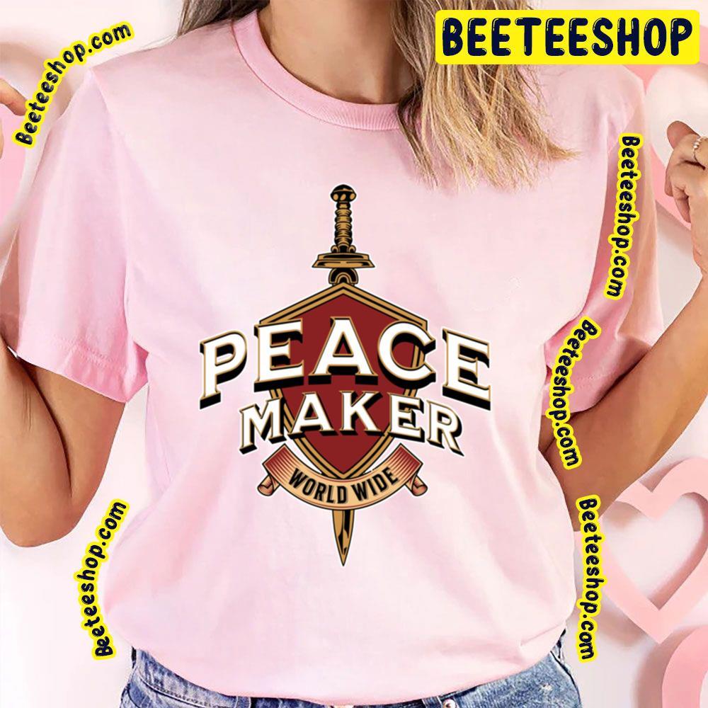 Vintage Art World Wide Peace Maker Beeteeshop Trending Unisex T-Shirt