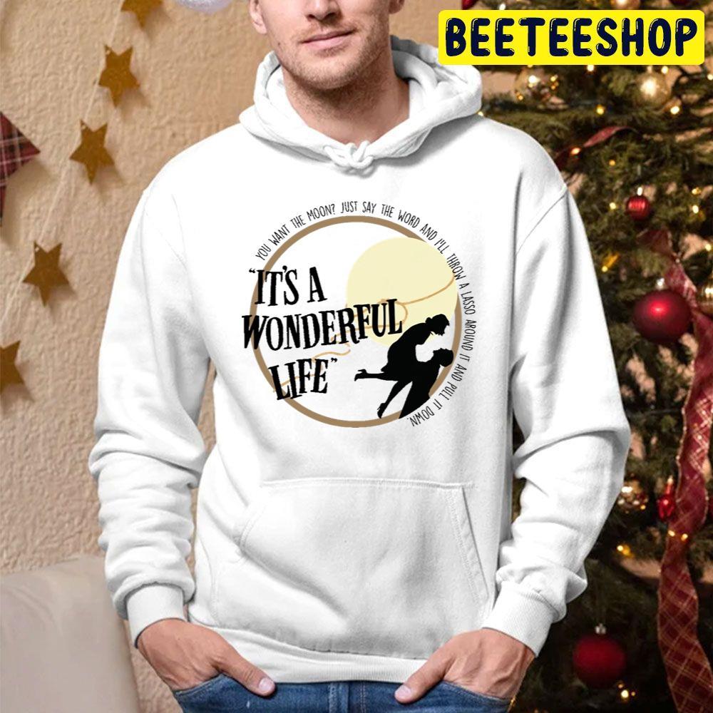 Vintage Circle It’s A Wonderful Life Christmas Beeteeshop Trending Unisex Hoodie