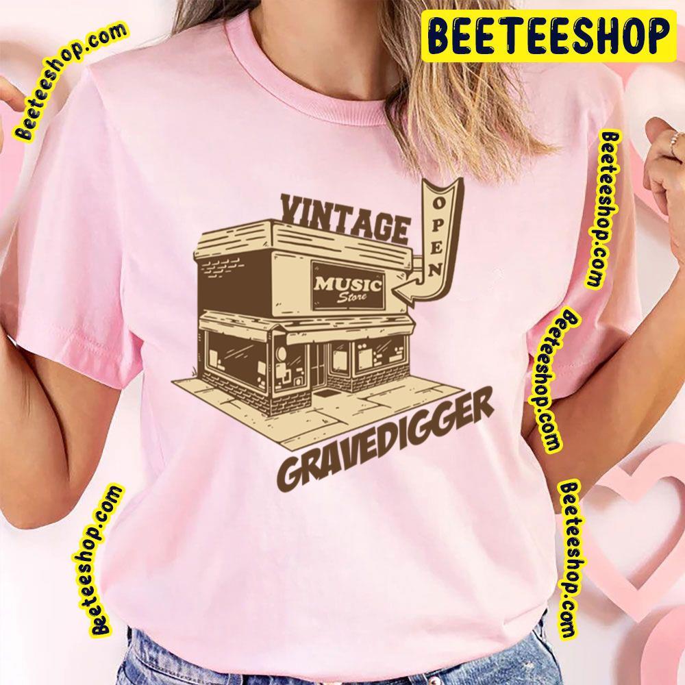 Vintage Music Grave Digger Beeteeshop Trending Unisex T-Shirt