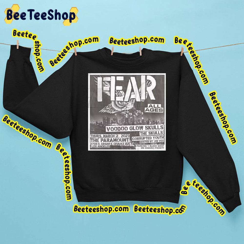 Voodoo Glow Skulls Fear 2023 Tour Beeteeshop Trending Unisex Sweatshirt