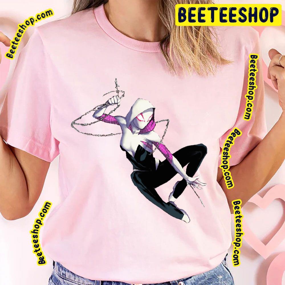 White Art Spider Gwen Spiderverse Movie Beeteeshop Trending Unisex T-Shirt