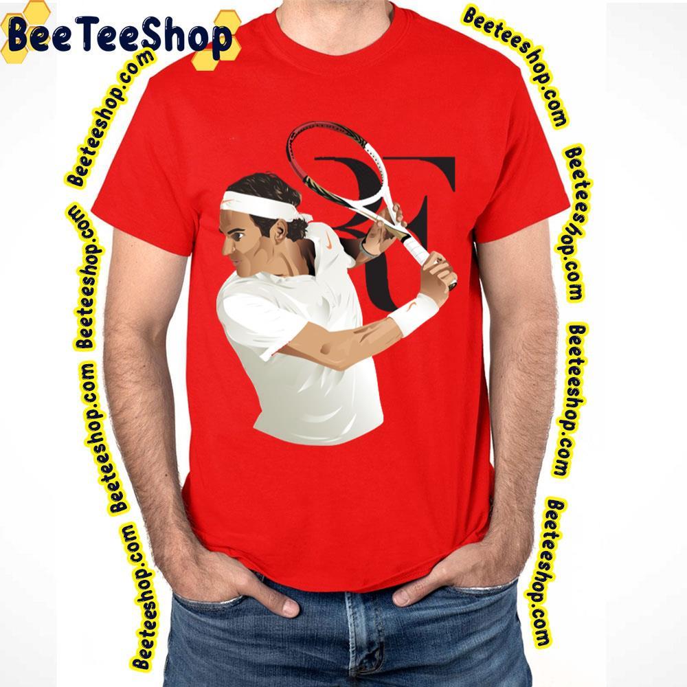 White Style Roger Federer Beeteeshop Trending Unisex T-Shirt