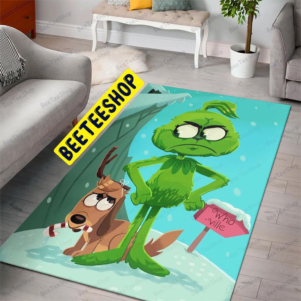 Who Ville Grinch And Max Trending Rug Rectangle