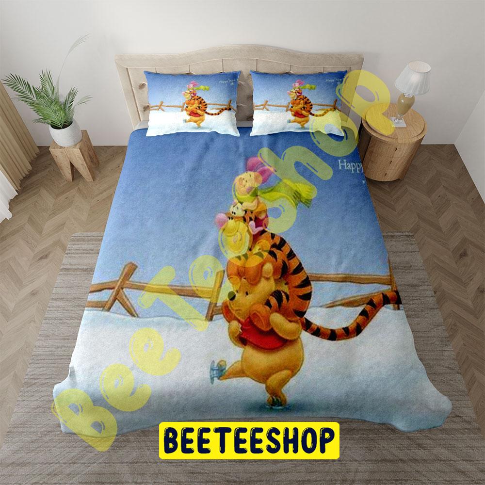 Winnie The Pooh A Very Merry Pooh Year 3 Trending Bedding Set