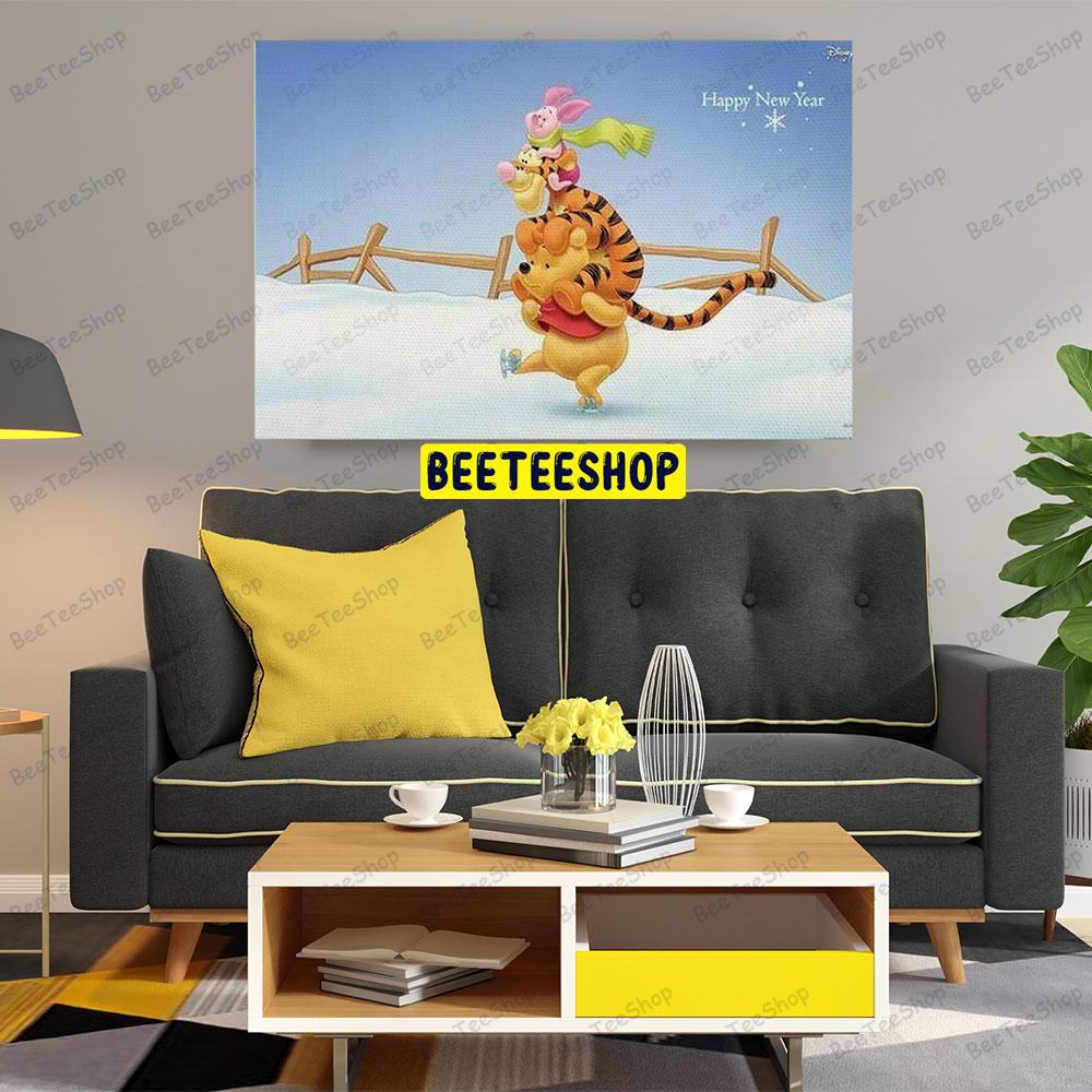 Winnie The Pooh A Very Merry Pooh Year 3 Trending US Landscape Canvas