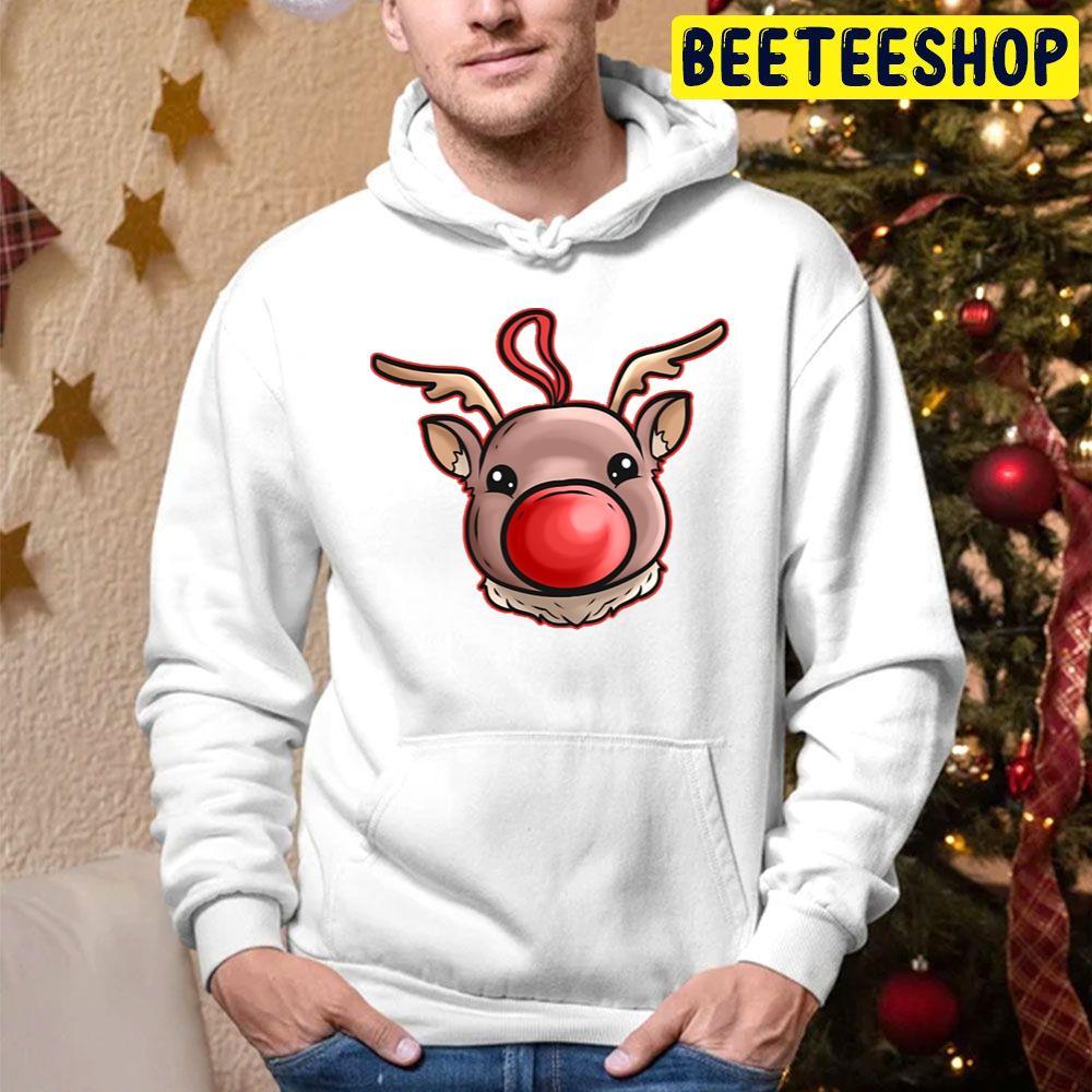 Xmas Christmas Tree Ball Globe Rudolph Reindeer Christmas Beeteeshop Trending Unisex Hoodie