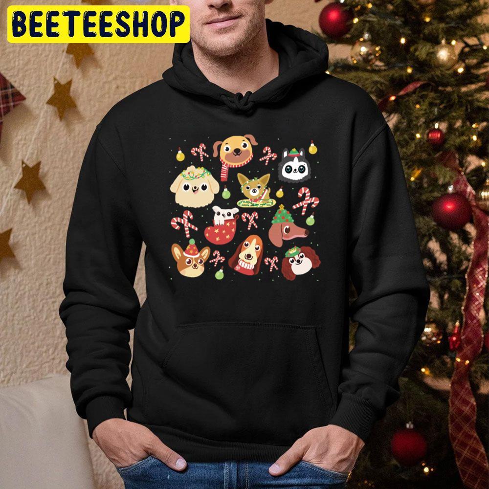 Xmas Puppies Christmas Beeteeshop Trending Unisex Hoodie