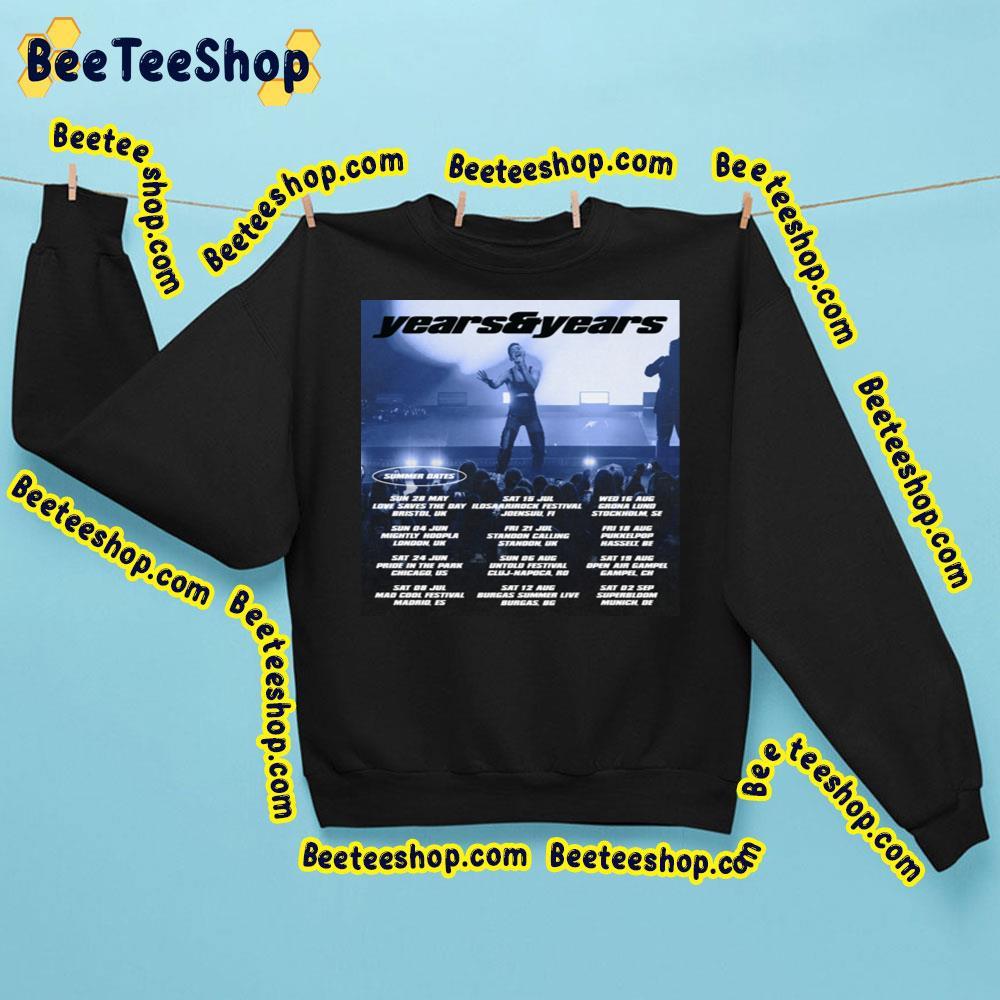 Years & Years Summer Tour 2023 Dates Beeteeshop Trending Unisex T-Shirt