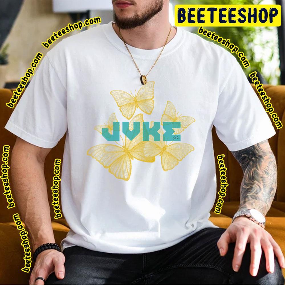 Yellow Art Butterfly Jvke Beeteeshop Trending Unisex T-Shirt