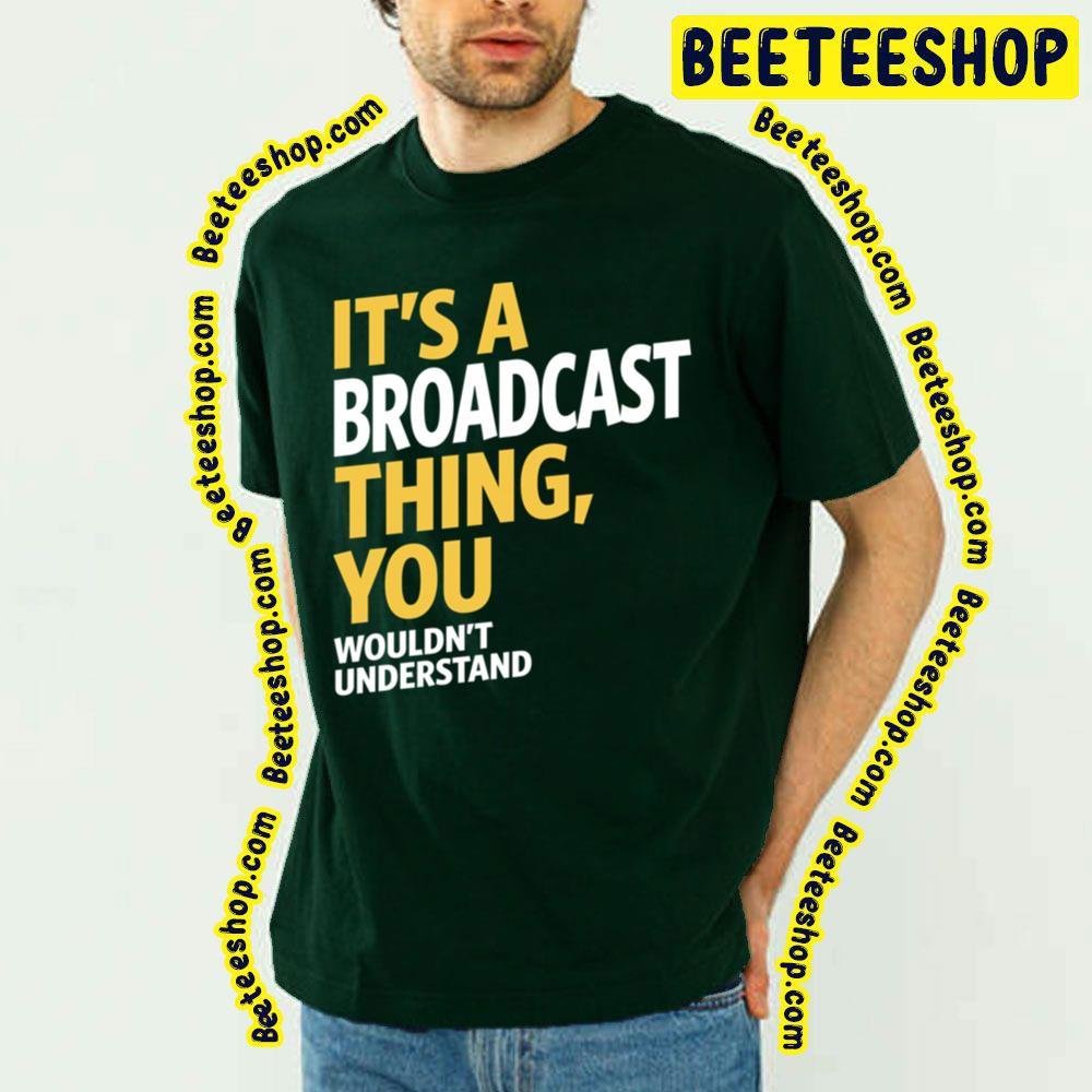 Yellow Text Thing Broadcast Beeteeshop Trending Unisex T-Shirt