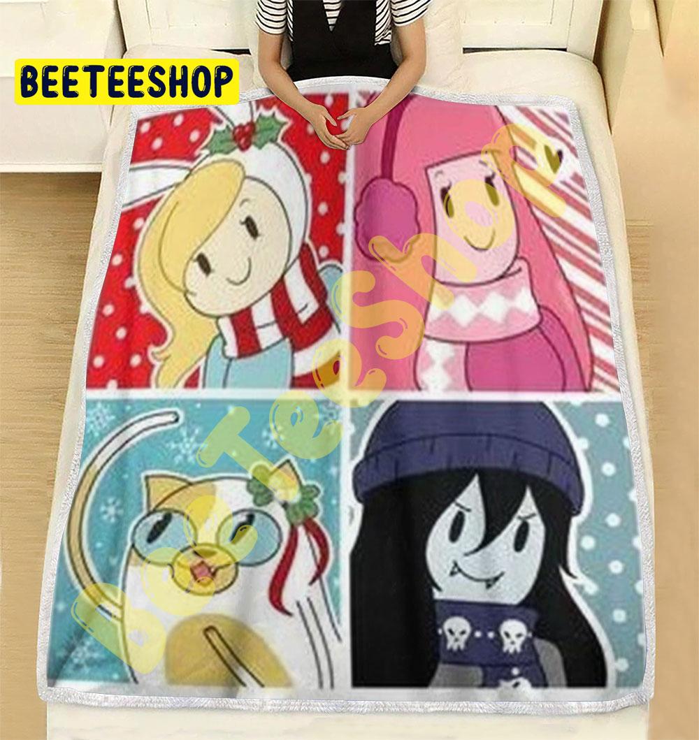 Art Adventure Time Christmas 3 Trending Blanket