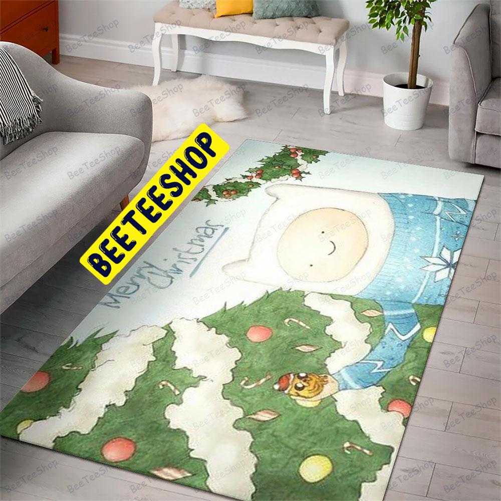 Art Adventure Time Christmas 5 Trending Rug Rectangle