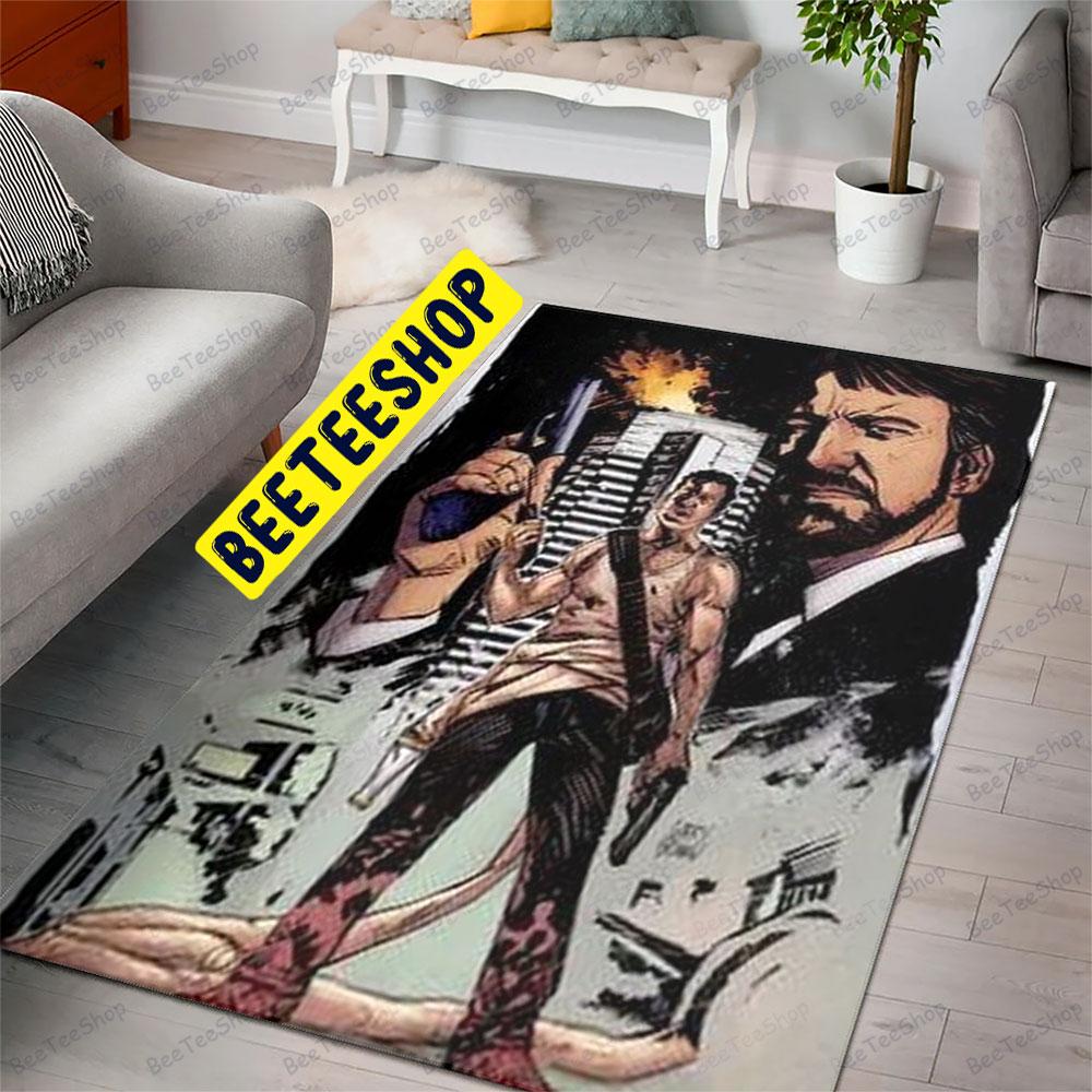 Art Die Hard Movie 5 Trending Rug Rectangle