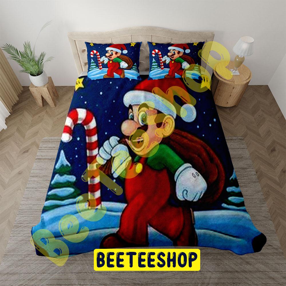 Art Super Mario Christmas 1 Trending Bedding Set