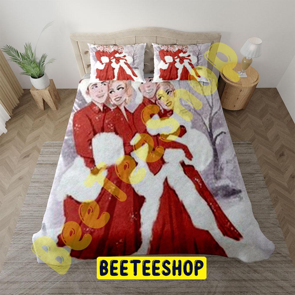 Art White Christmas 3 Trending Bedding Set