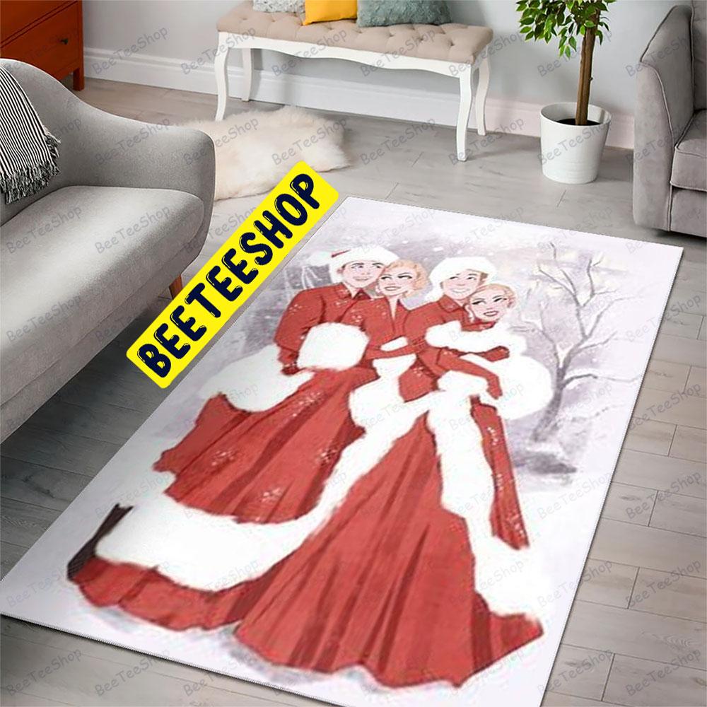 Art White Christmas 3 Trending Rug Rectangle