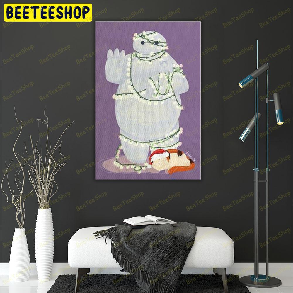 Baymax Christmas 08 Trending US Portrait Canvas