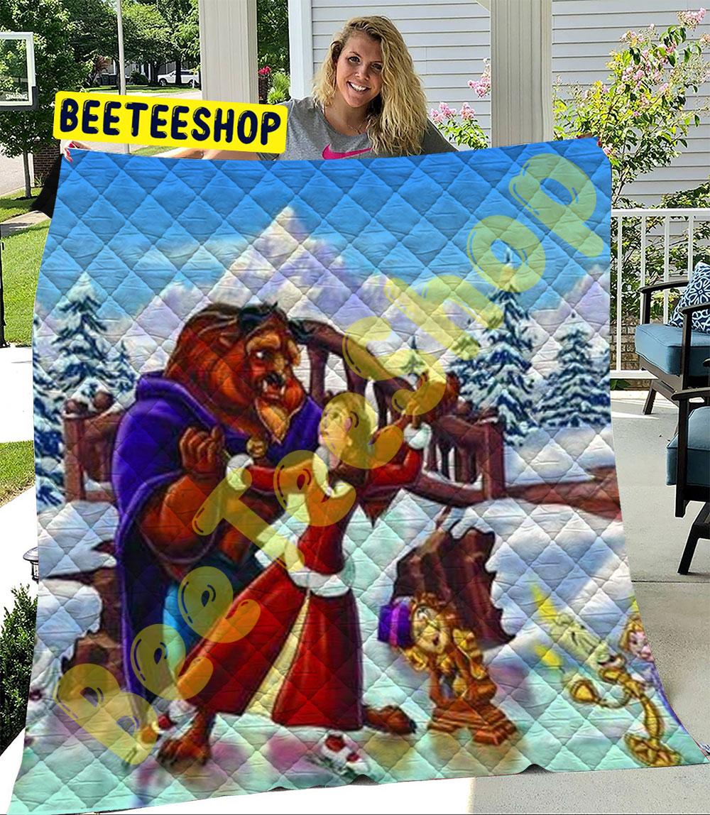 Beauty And The Beast The Enchanted Christmas 3 Trending Quilt