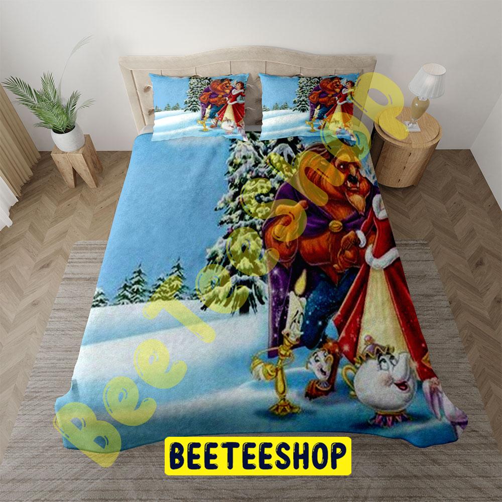 Beauty And The Beast The Enchanted Christmas 5 Trending Bedding Set